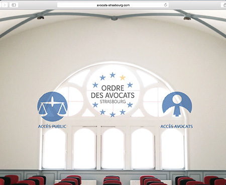 réalisation du site Internet de l'ordre des avocats de Strasbourg