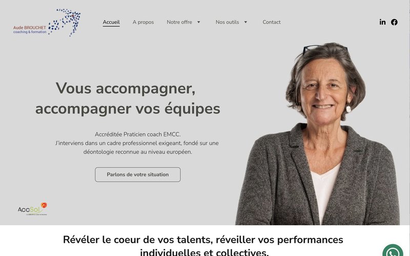 Site Aude Brouchet — coach et formatrice
